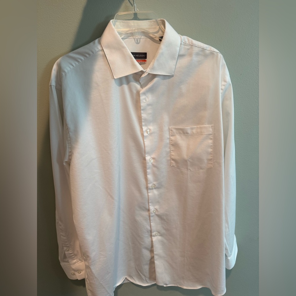 Van Heusen White Button Down Dress Shirt